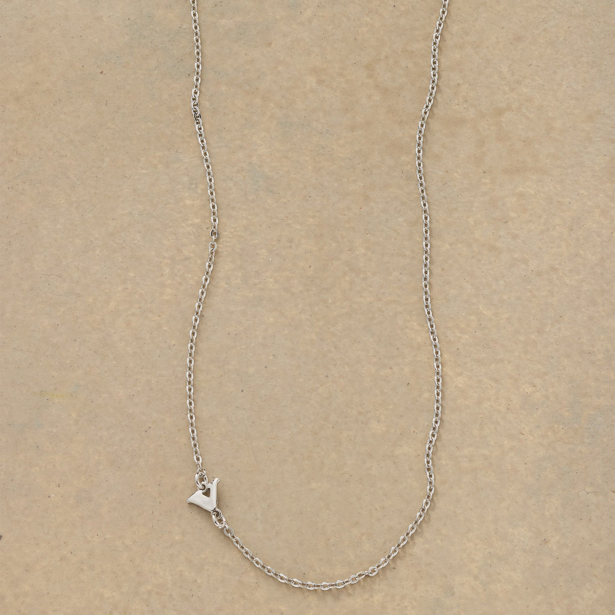 Silver Initial Spark Necklace
