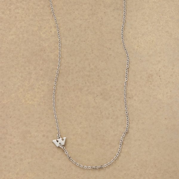 Silver Initial Spark Necklace