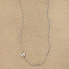 Silver Initial Spark Necklace