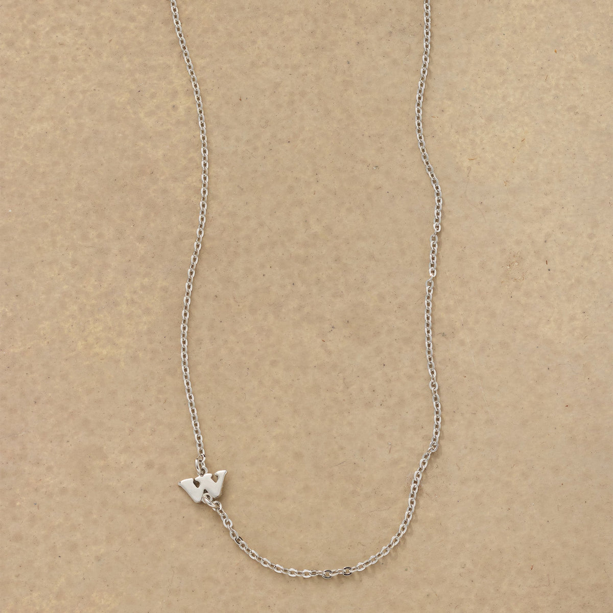 Silver Initial Spark Necklace