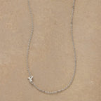 Silver Initial Spark Necklace