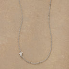 Silver Initial Spark Necklace