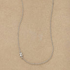 Silver Initial Spark Necklace