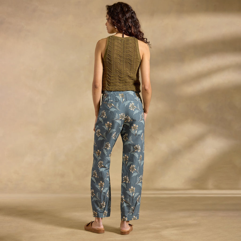 Benicia Pleated Pants. Petite