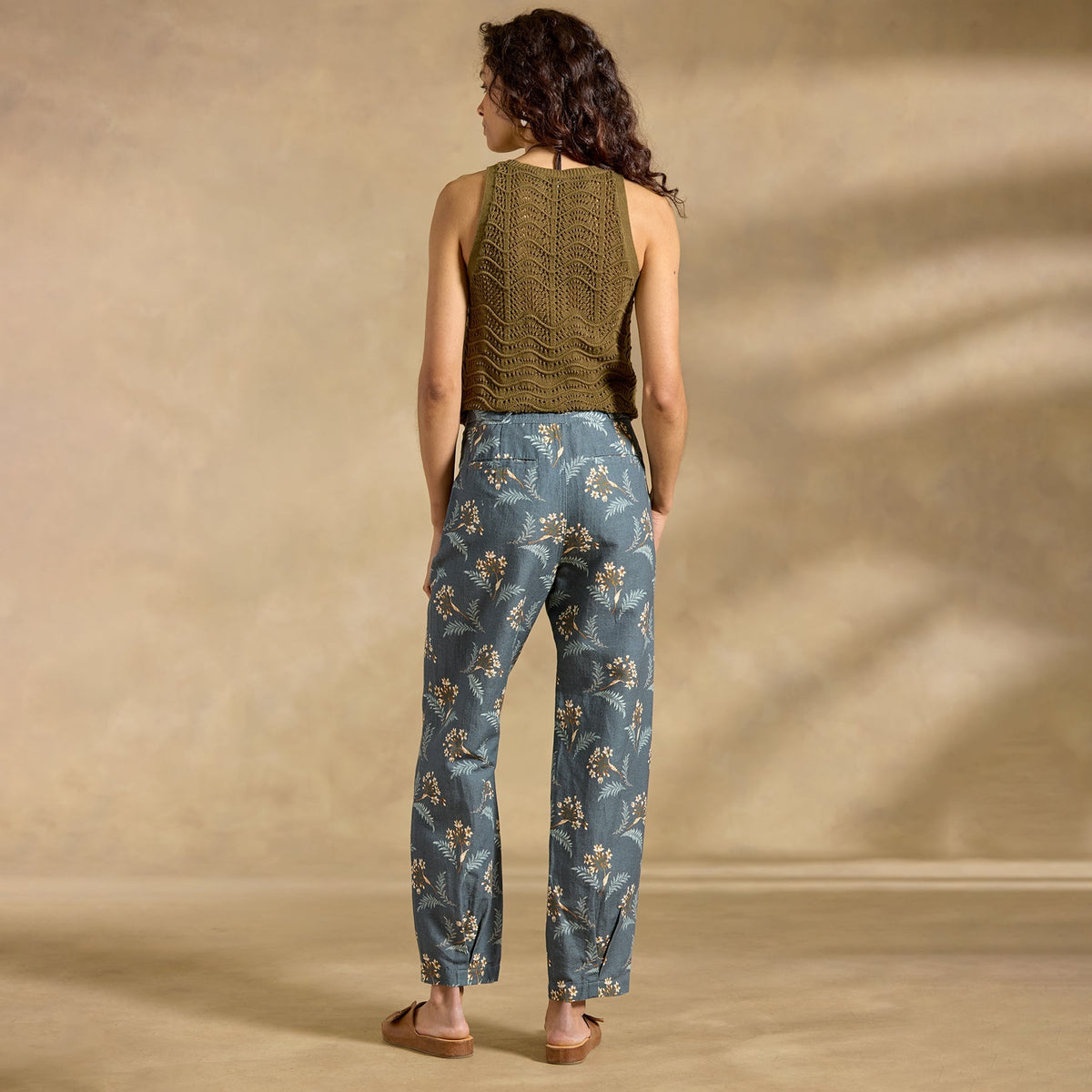 Benicia Pleated Pants. Petite