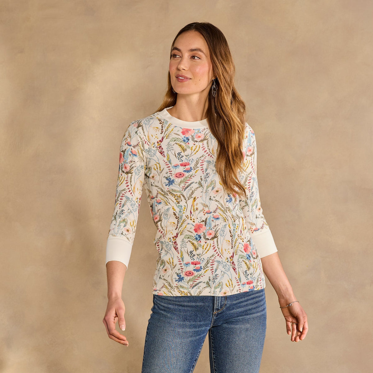 Sausalito 3/4 Sleeve Thermal. Petite