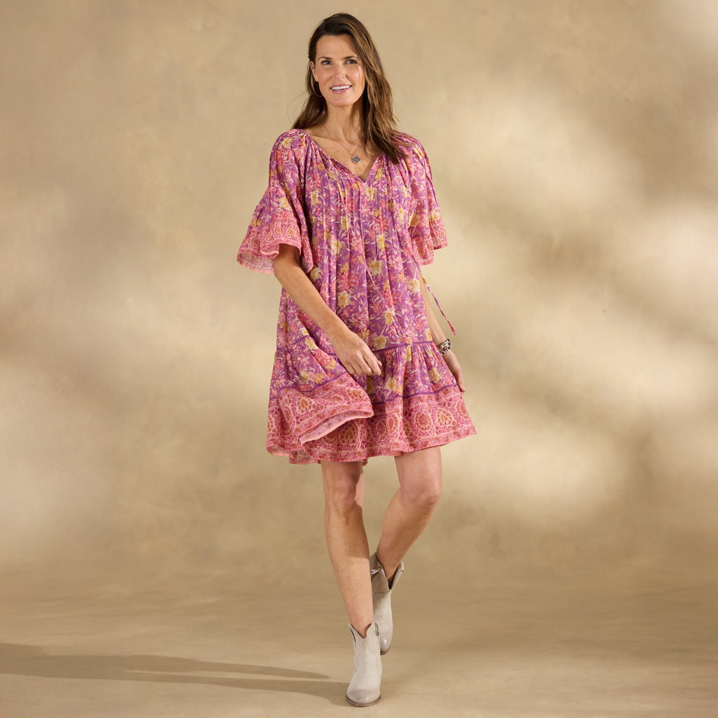 Aisha Printed Dress. Petite