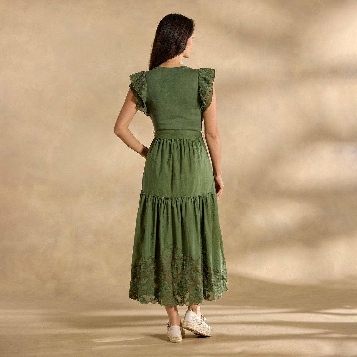 Madera Mixed-Media Dress. Petite