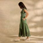 Madera Mixed-Media Dress. Petite