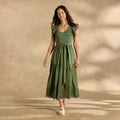 Madera Mixed-Media Dress. Petite