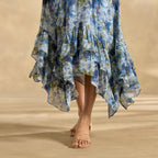 Champs de Fleur Printed Dress. Petite