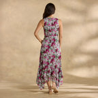 Champs de Fleur Printed Dress. Petite