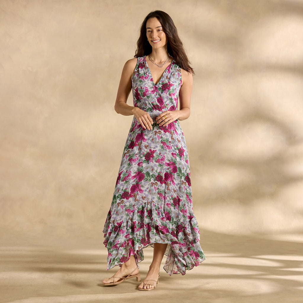 Champs de Fleur Printed Dress. Petite