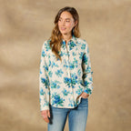 Willow Linen Floral Shirt. Petite