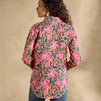 Willow Linen Floral Shirt. Petite