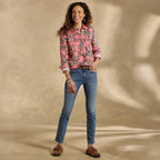 Willow Linen Floral Shirt. Petite