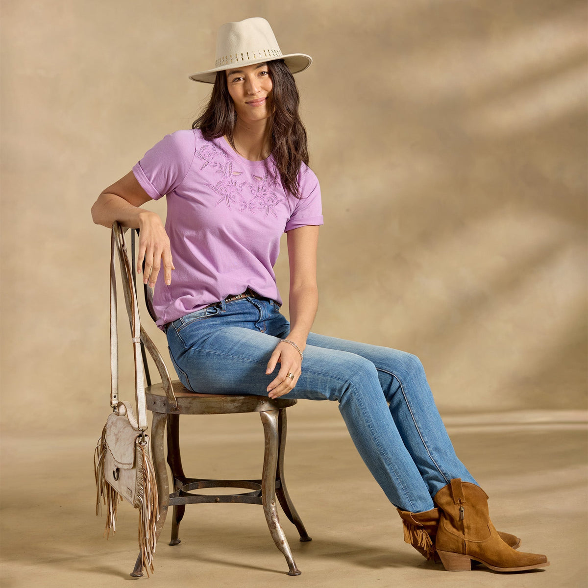 Toluca Lace Tee. Petite