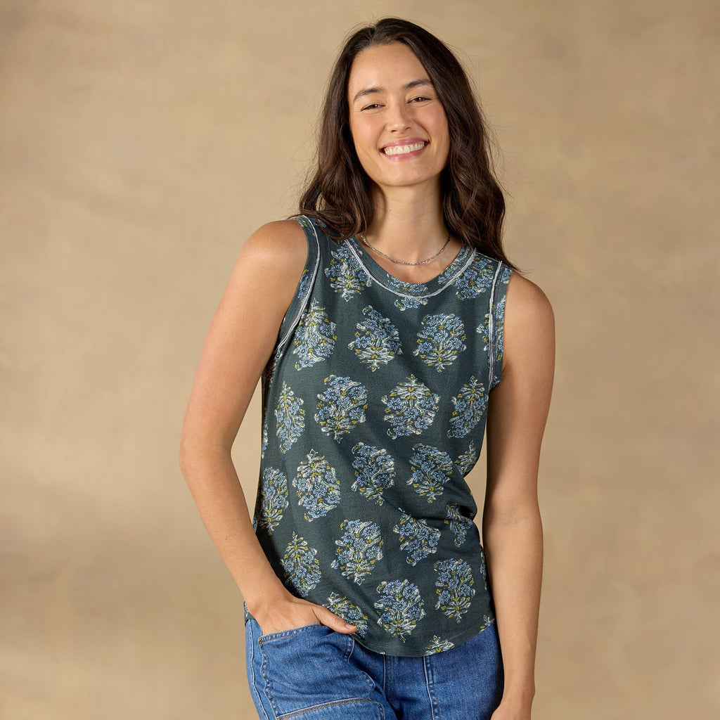 Mollie Printed Tank. Petite