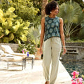 Mollie Printed Tank. Petite