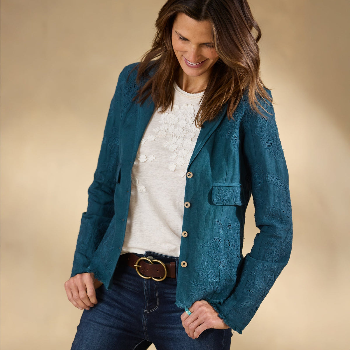 Teresa Lace Jacket. Petite
