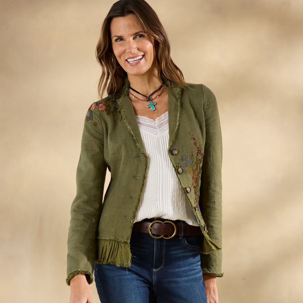 Tonala Floral Blazer. Petite