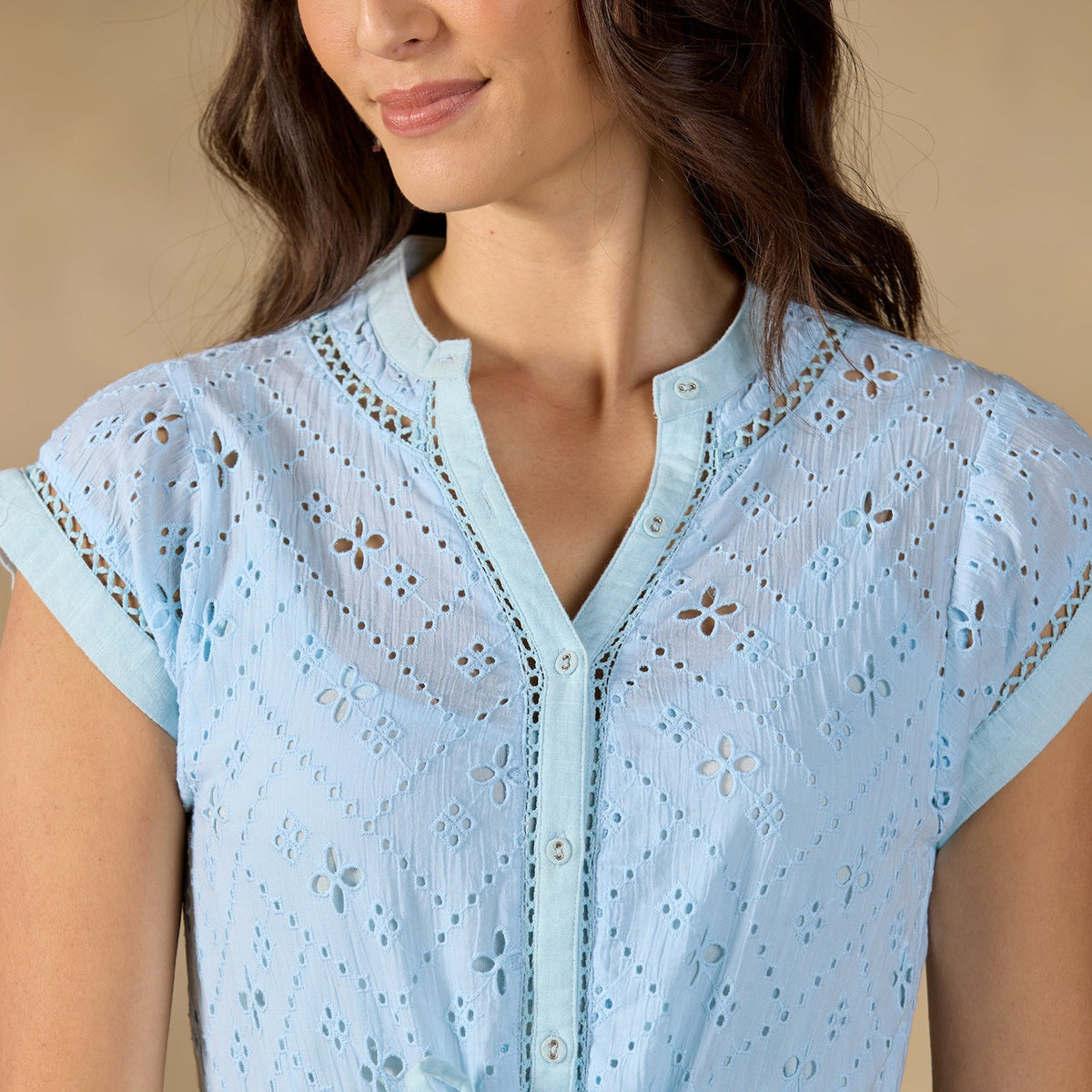 Astoria Eyelet Dress. Petite