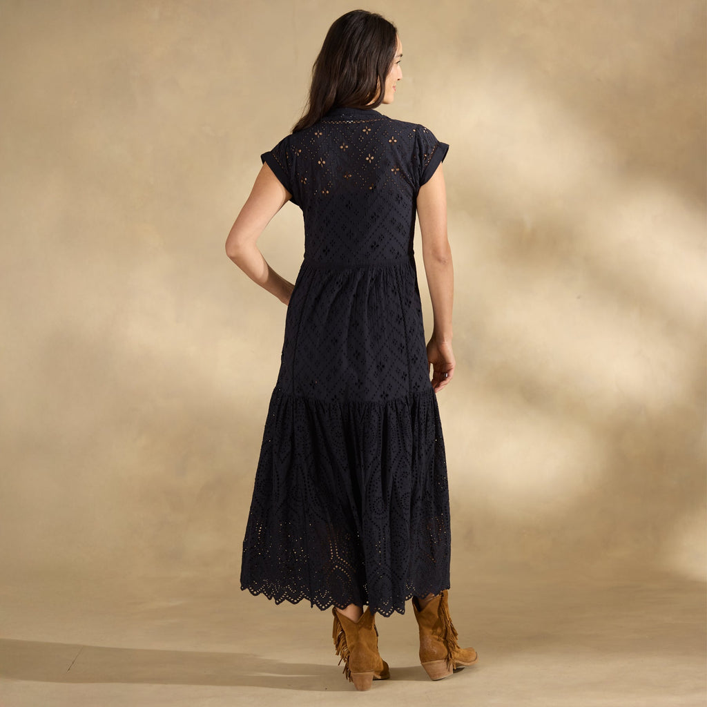 Astoria Eyelet Dress. Petite
