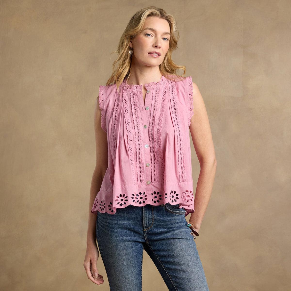 Malia Eyelet Top
