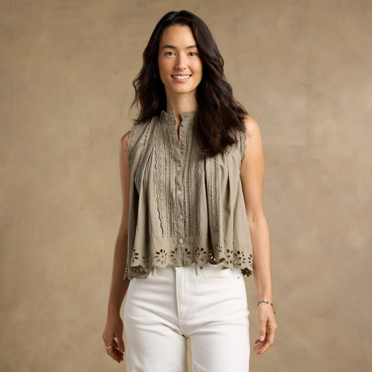 Malia Eyelet Top