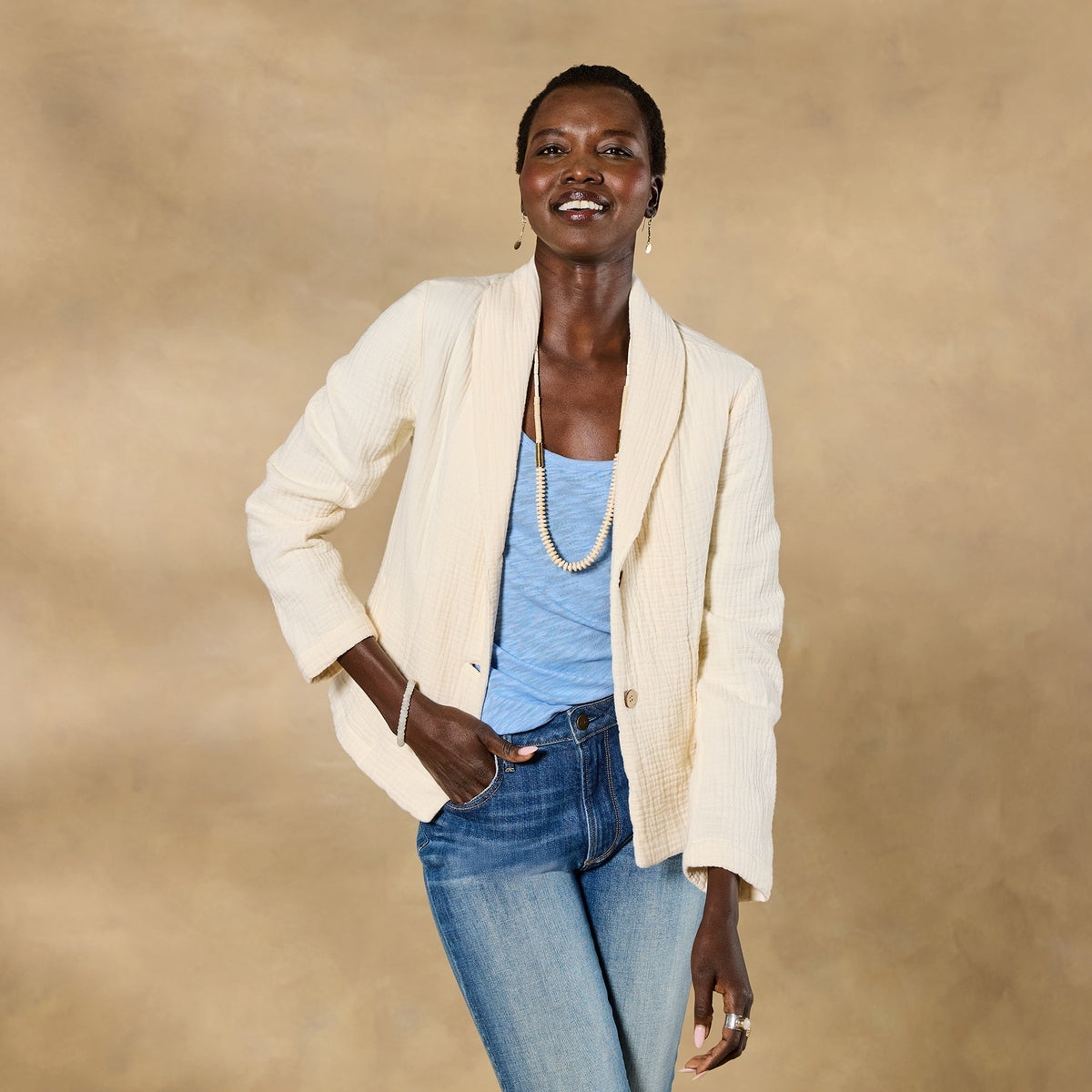 Blake Gauze Blazer