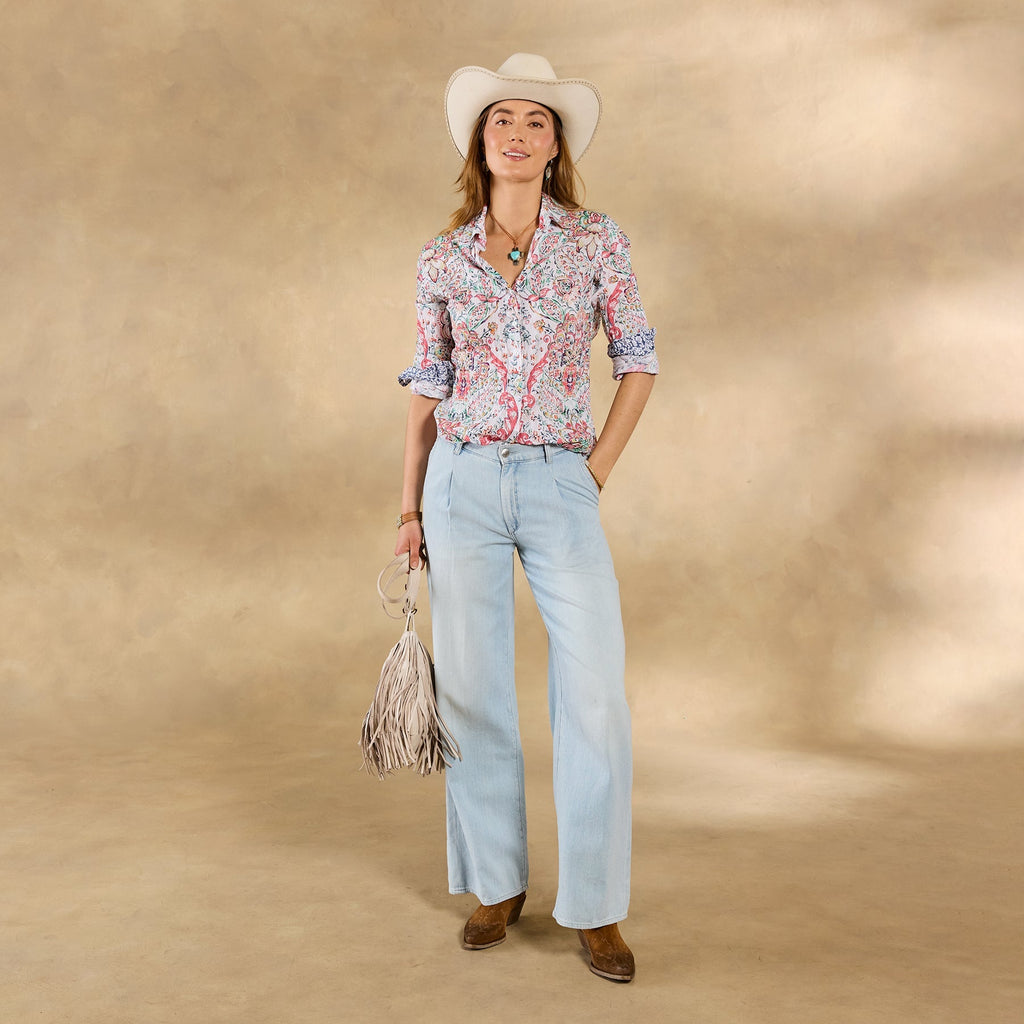 Geranium Shirt. Petite