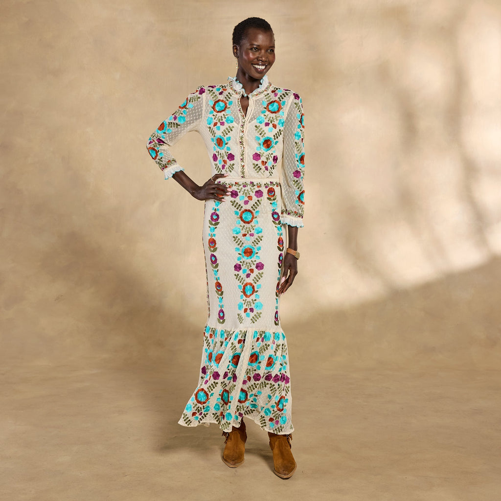 Ary Embroidered Maxi Dress