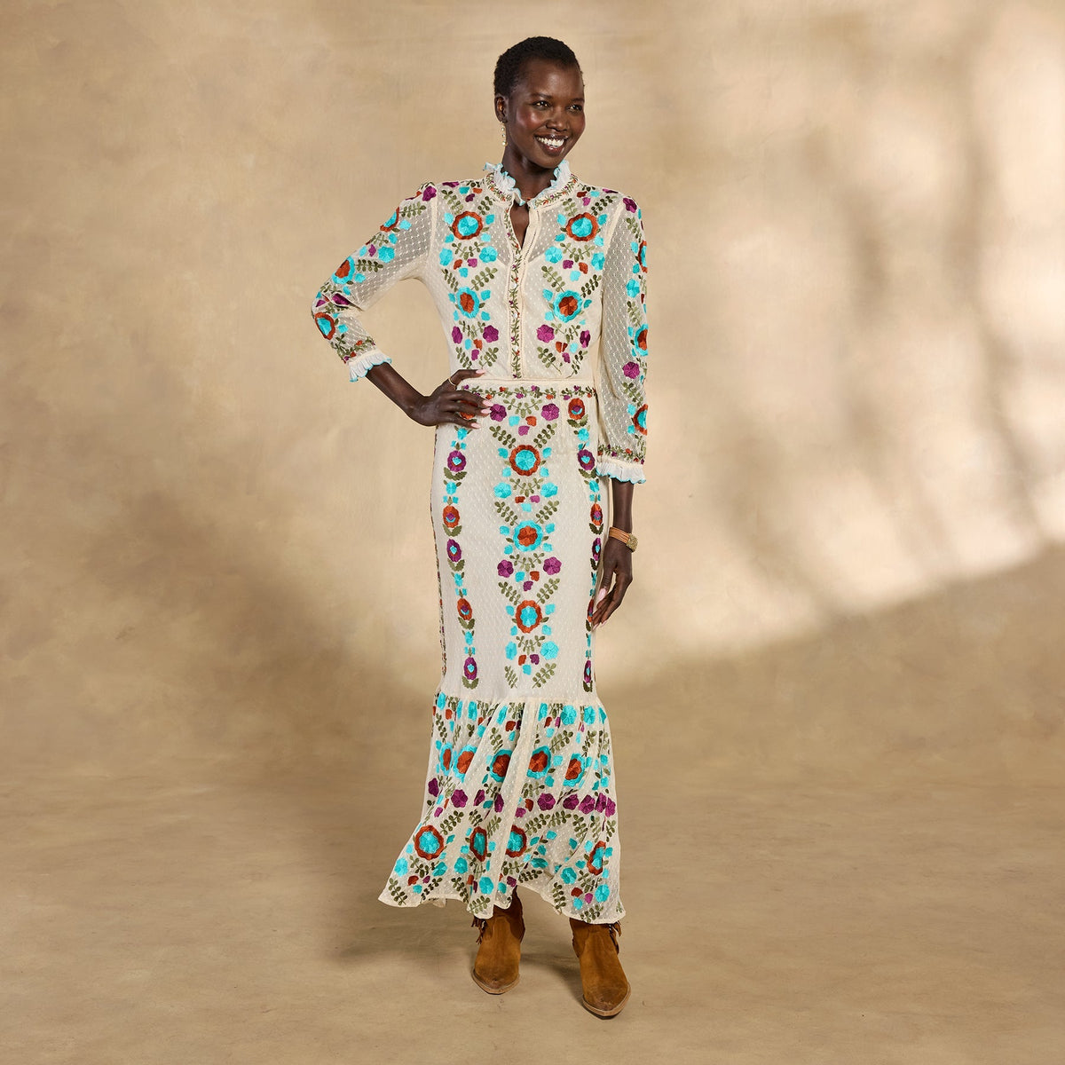 Ary Embroidered Maxi Dress