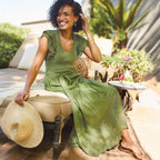 Madera Mixed-Media Dress