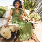 Madera Mixed-Media Dress