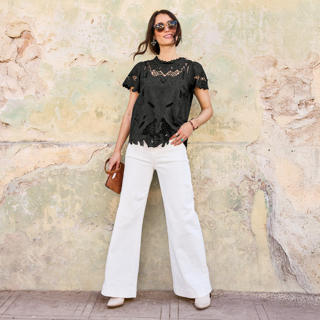 Ayre Lace Top. Petite